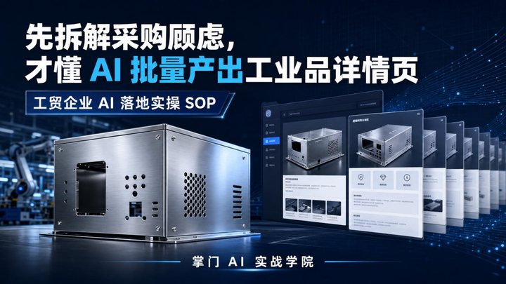 一套 AI 玩法，把工业配件详情页做到单日 30 套