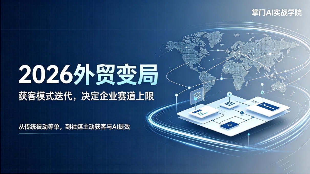 2026 外贸变局:获客模式迭代,决定企业赛道上限